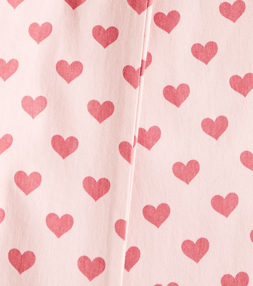 Konges Slojd Fen Printed Cotton Pants In Pink
