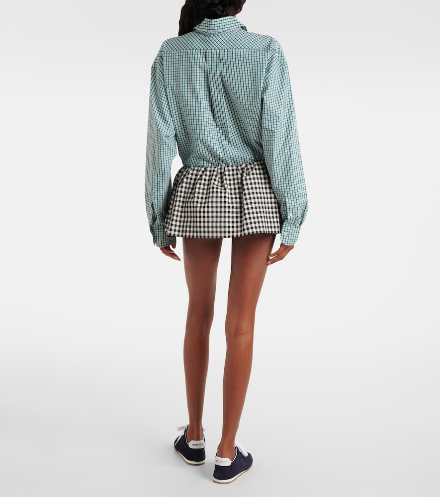  Miu Miu Miu Miu Minirock Bubble Aus Baumwolle 