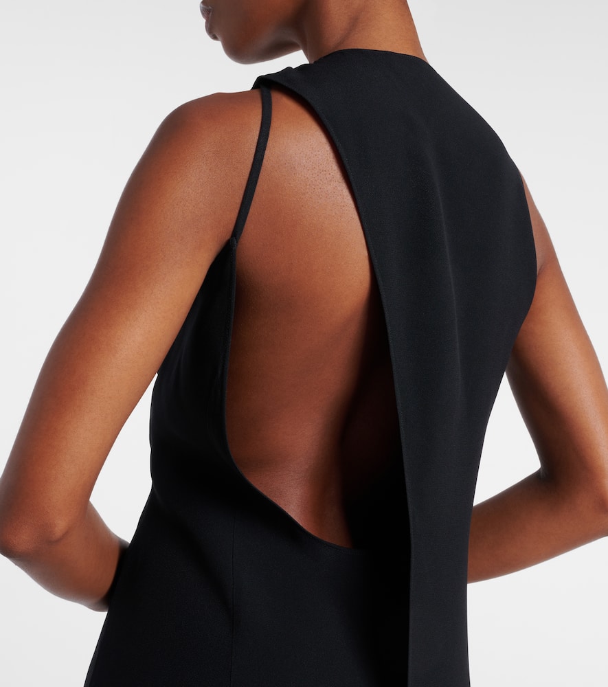 Gucci Double G Embellished Gown In Black