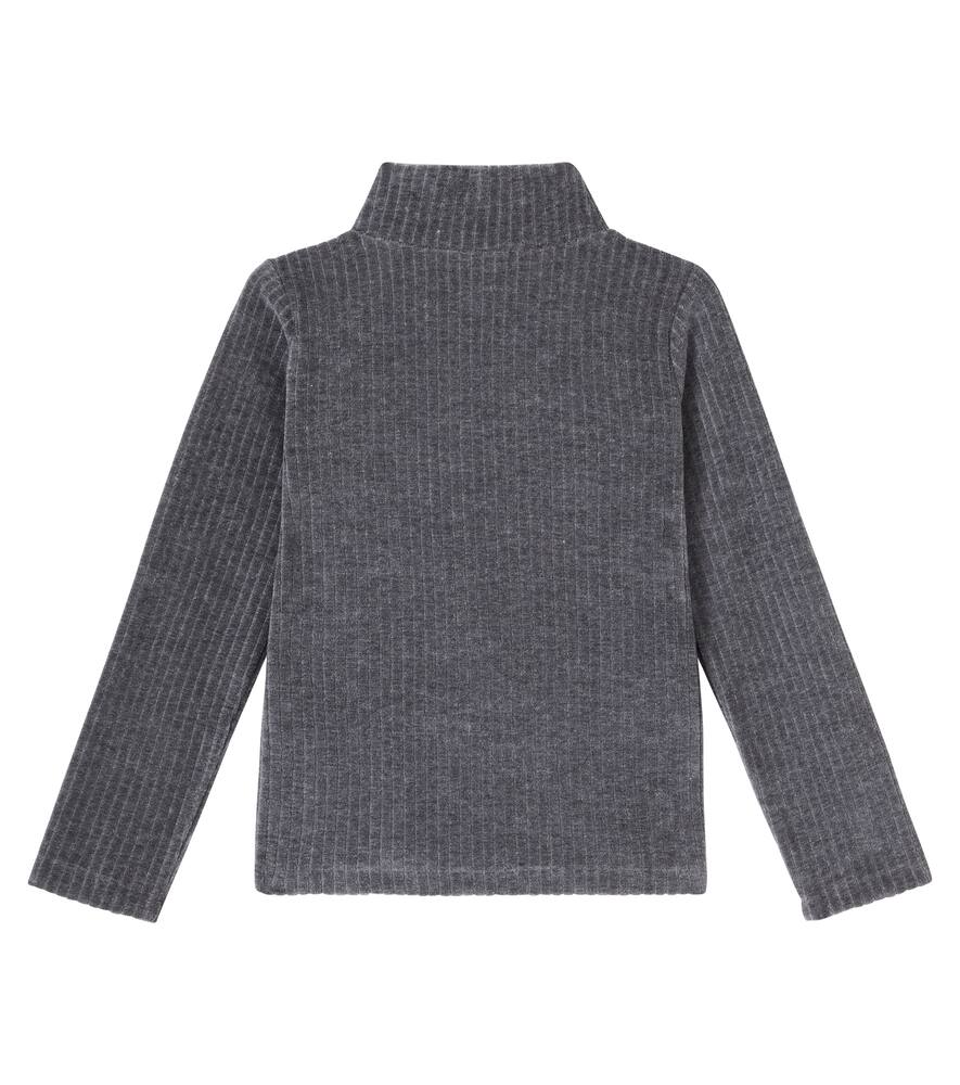 Dolce & Gabbana Dg Corduroy Sweater In Gray