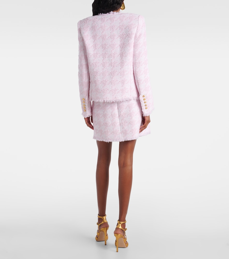  Balmain Balmain Jacke Spencer Aus Tweed 