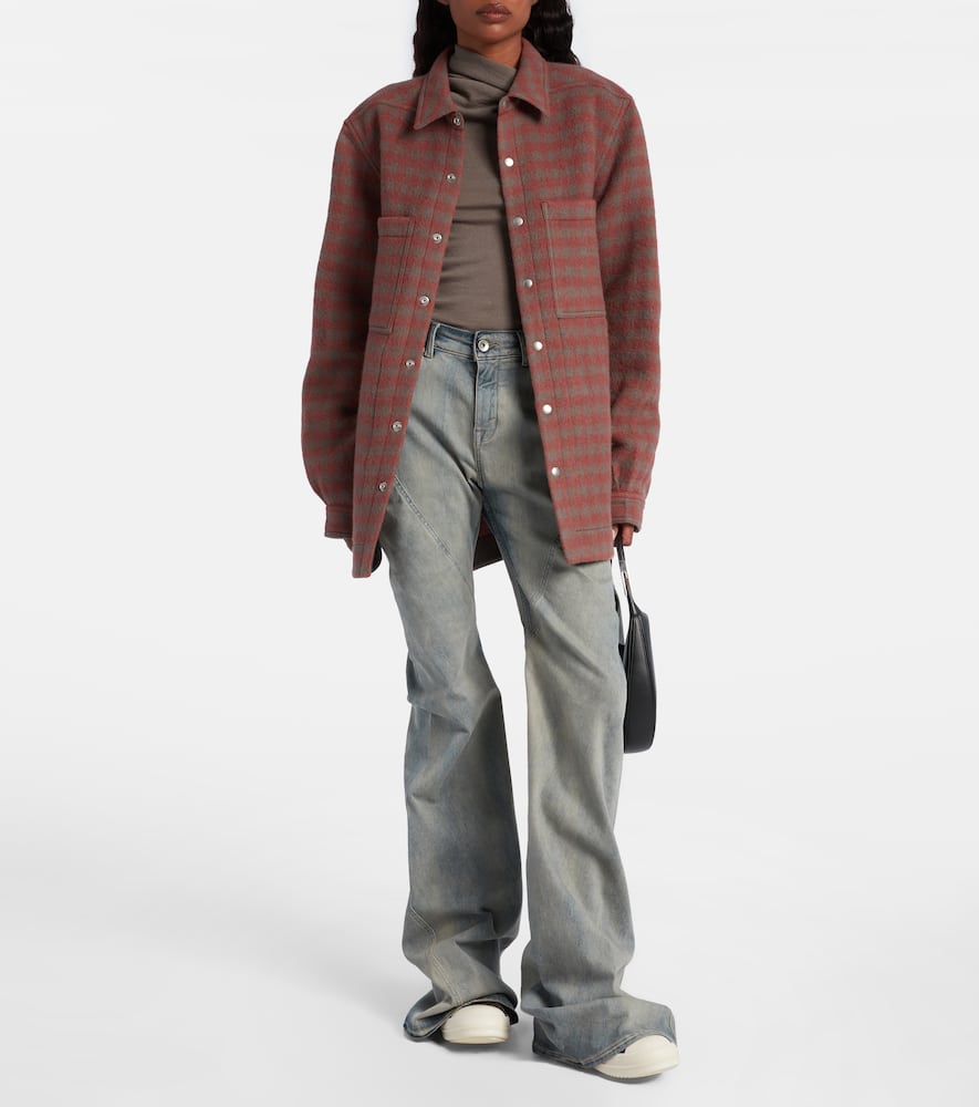 Rick Owens Creep High-top Sneakers In Green