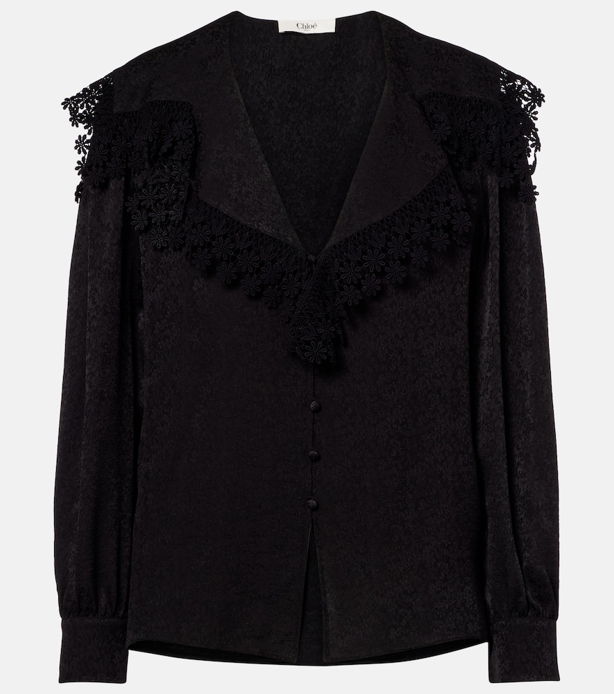 Chlo Blouse brode en soie 973 €