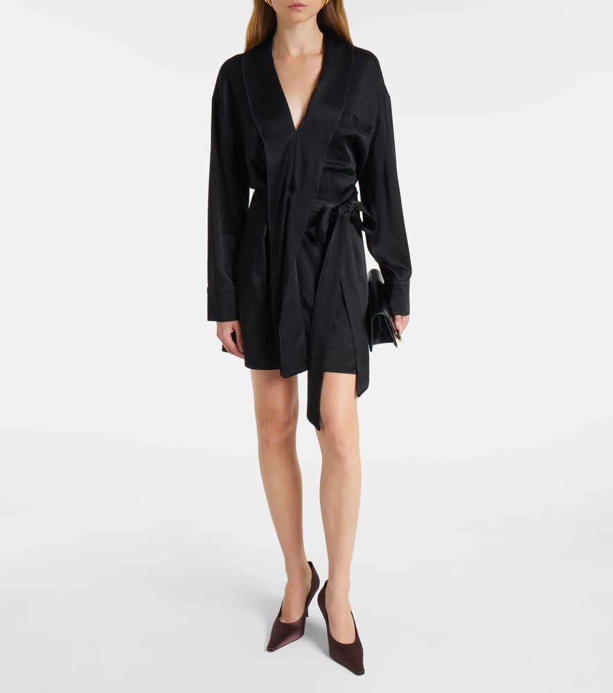 Victoria Beckham Satin wrap dress