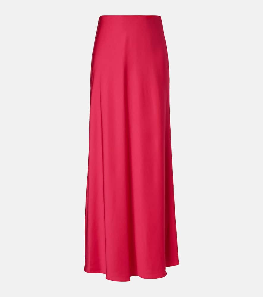 Simkhai Kiri Satin Maxi Skirt In Pink