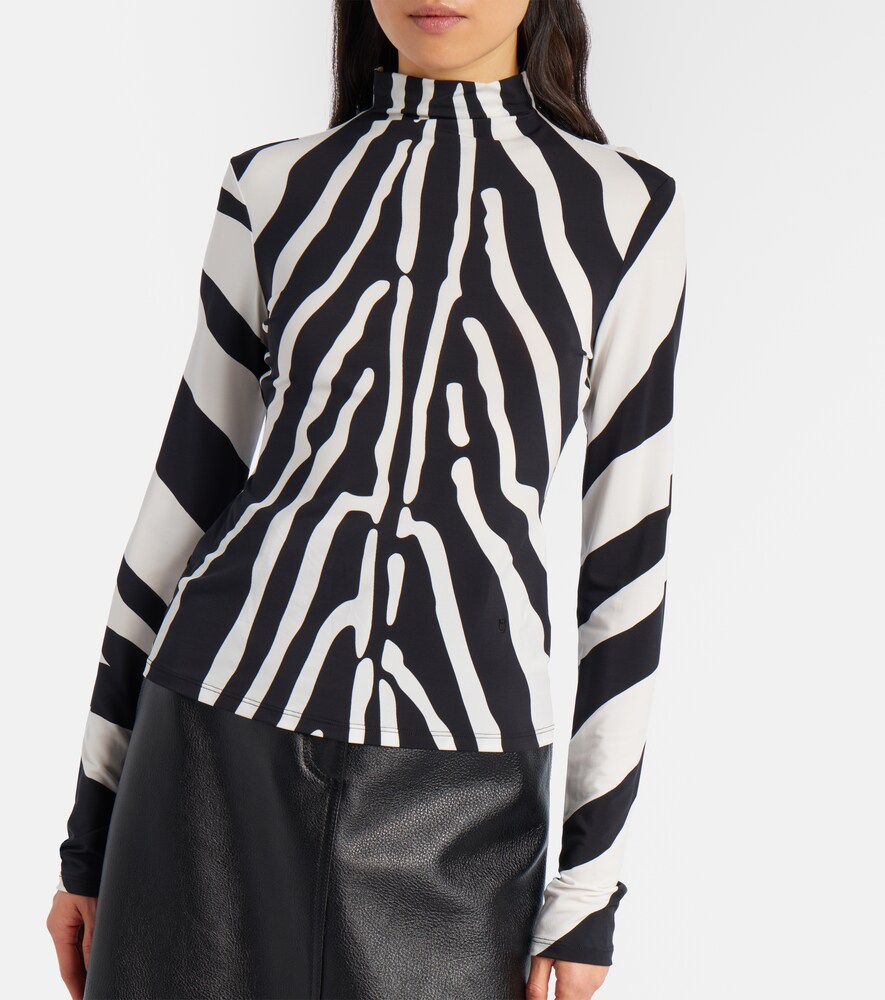  Ferragamo Ferragamo Zebra-print Top 