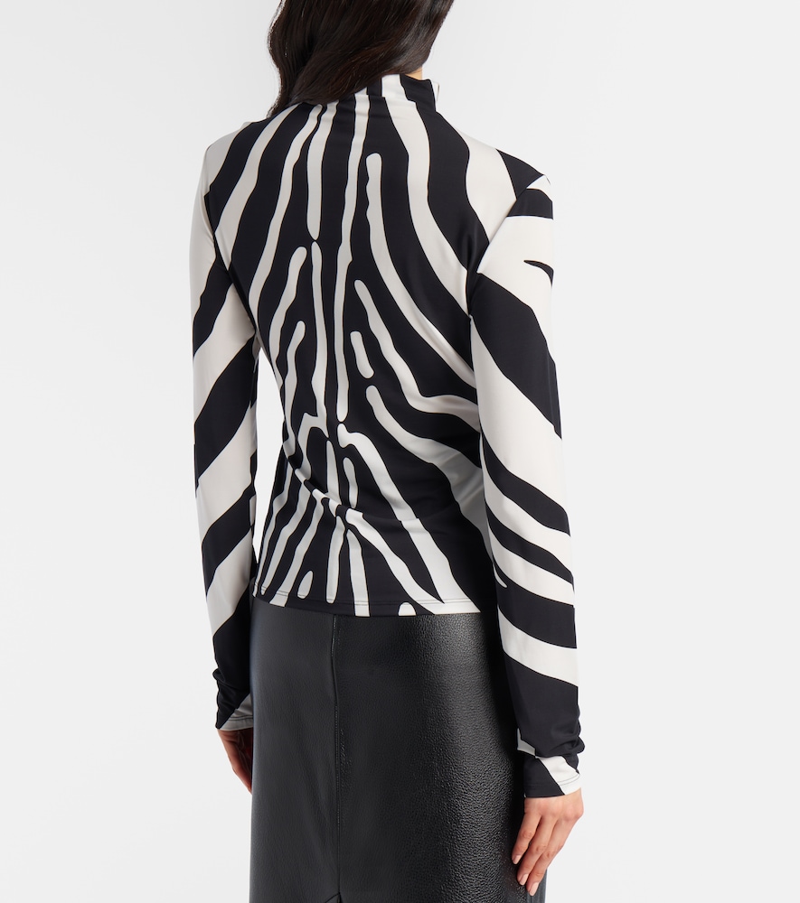 Ferragamo Ferragamo Zebra-print Top 