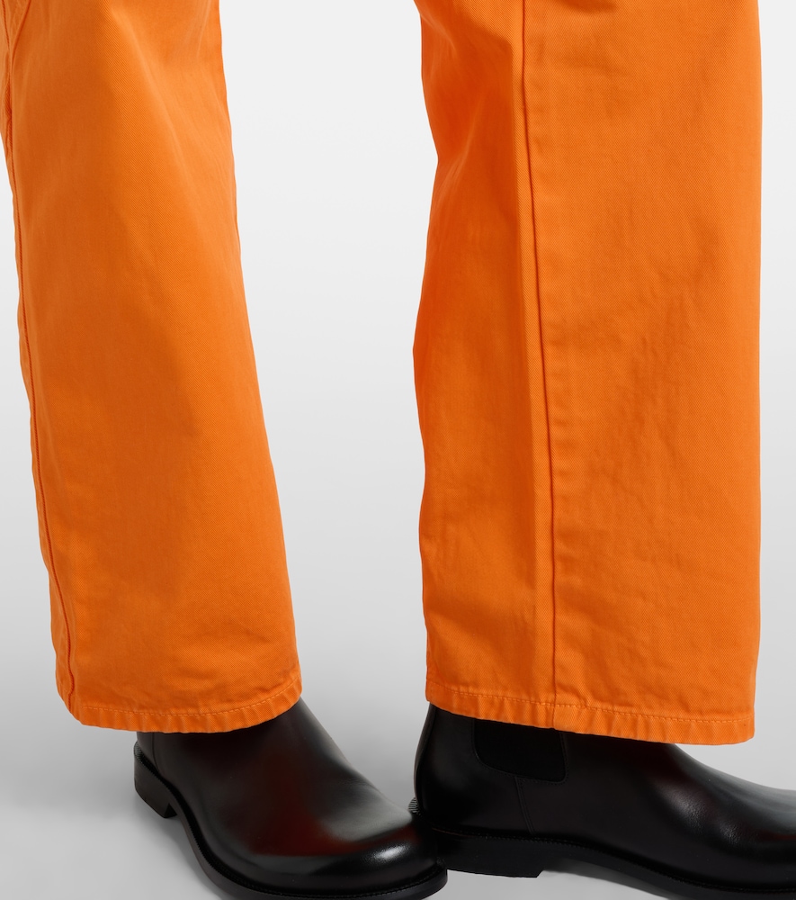  Jw Anderson Jw Anderson Embroidered High-rise Straight Jeans 