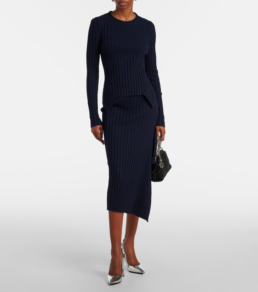 Stella McCartney Ribbed-knit cotton sweater
