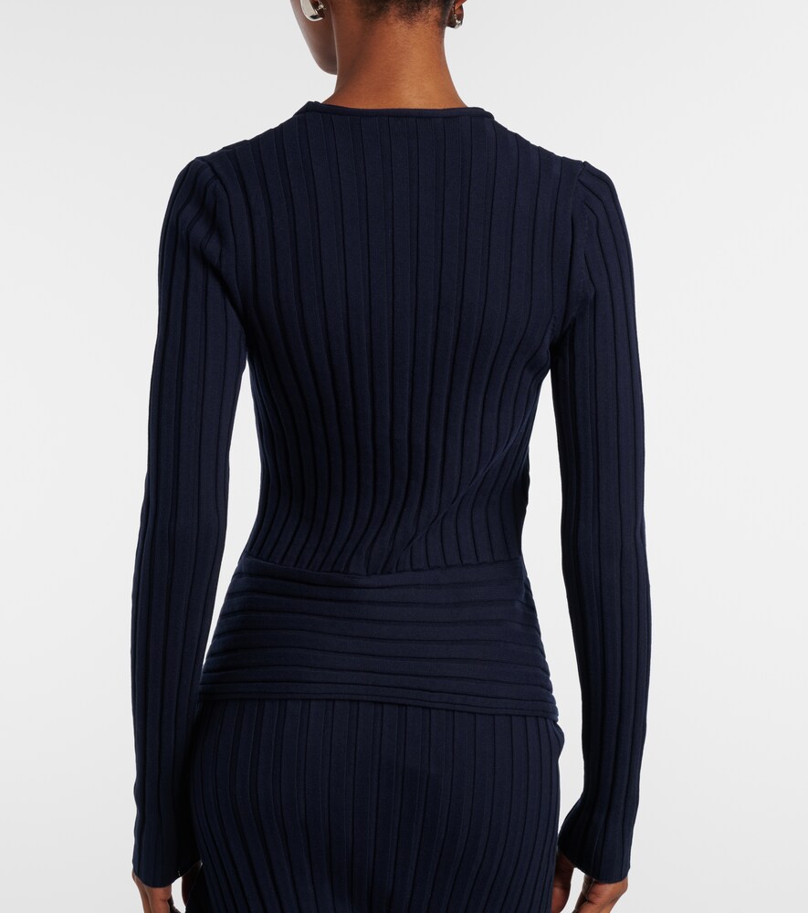  Stella Mccartney Stella Mccartney Ribbed-knit Cotton Sweater 