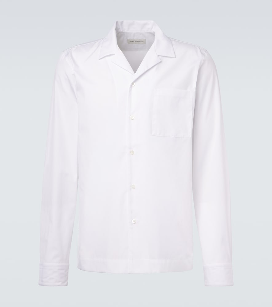 Dries Van Noten Men's White Cotton Poplin Shirt UK Size 42 - Mytheresa