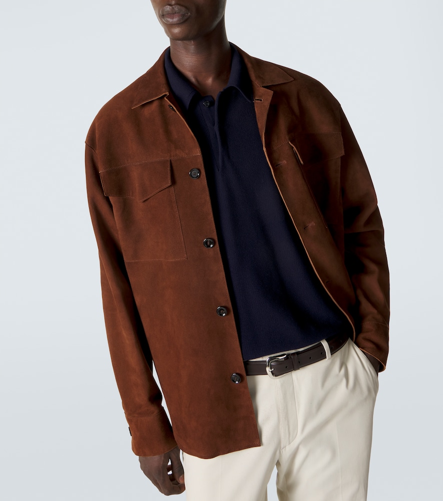  Lardini Lardini Hemdjacke Aus Veloursleder 