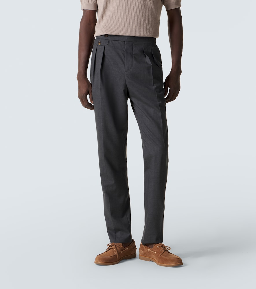  Brunello Cucinelli Brunello Cucinelli Gerade Hose Aus Schurwolle 
