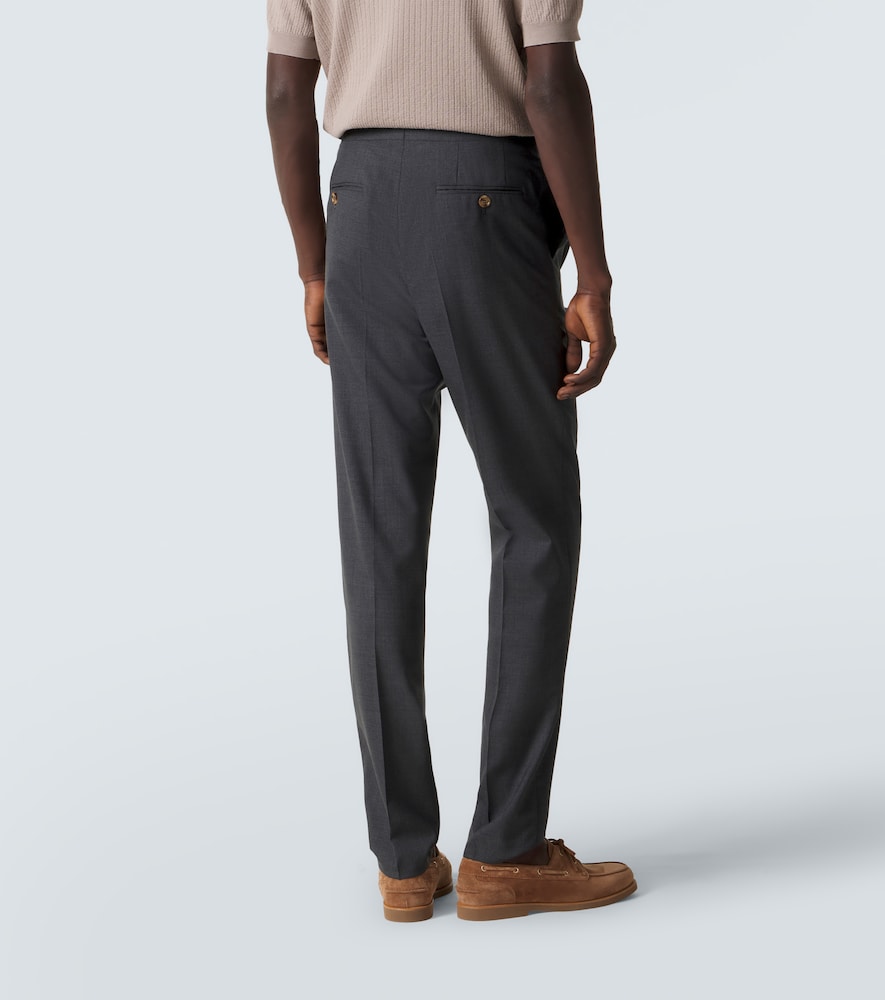  Brunello Cucinelli Brunello Cucinelli Gerade Hose Aus Schurwolle 