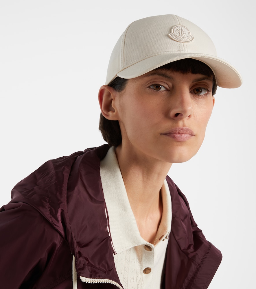 Moncler Logo cotton baseball cap