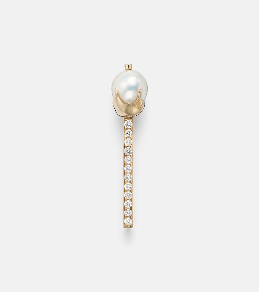 Mateo Broche en or 14 ct diamants et perles 8450 €