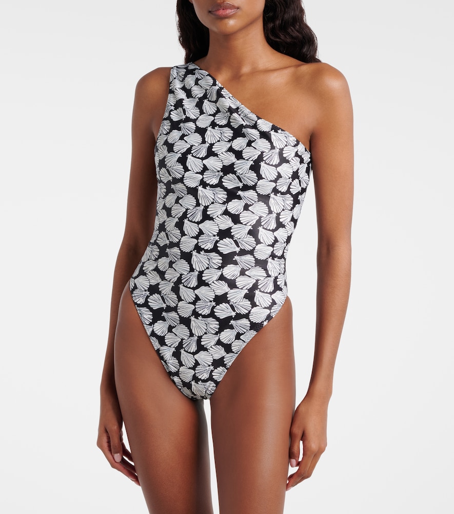 Same Printed one-shoulder swimsuit