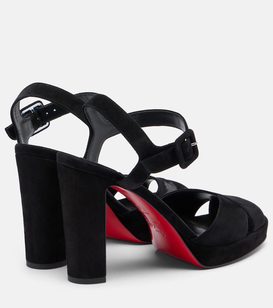  Christian Louboutin Christian Louboutin Cora 100 Suede Sandals 