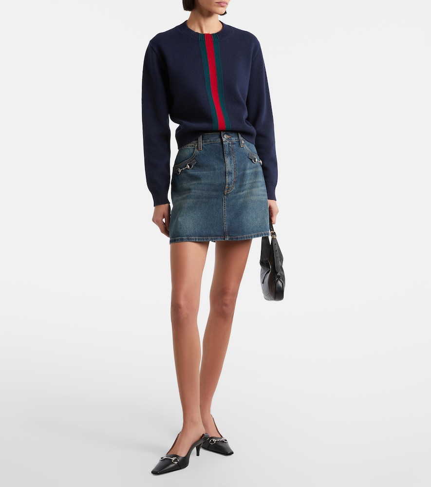 Gucci Horsebit denim miniskirt