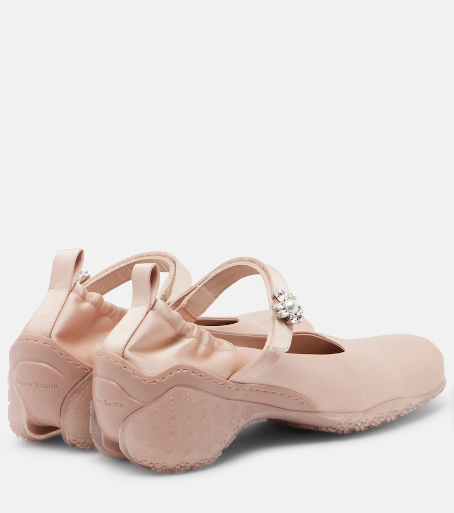 Ballet Runner Crystal-Embellished Pumps