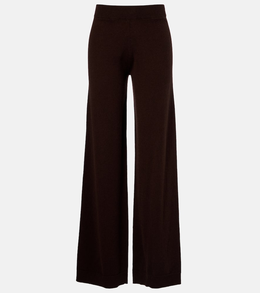 Jardin des Orangers Wool and cashmere wide-leg pants