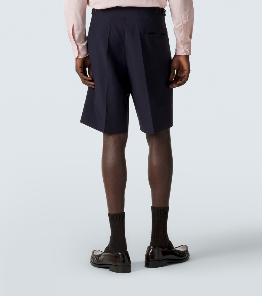  Prada Prada Wool And Mohair Bermuda Shorts 