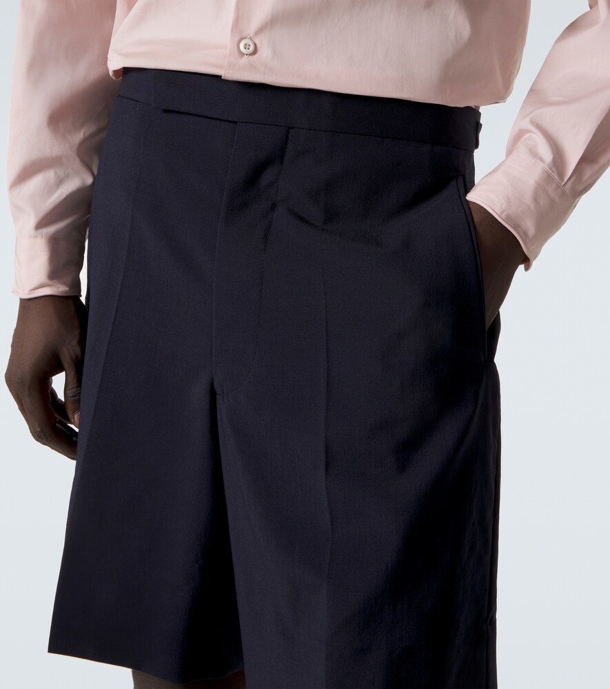  Prada Prada Wool And Mohair Bermuda Shorts 