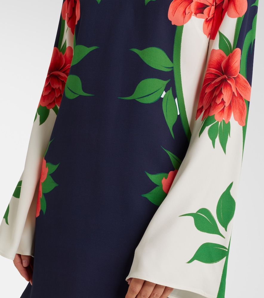  La Doublej La Doublej Bedrucktes Minikleid Supremes Aus Satin 