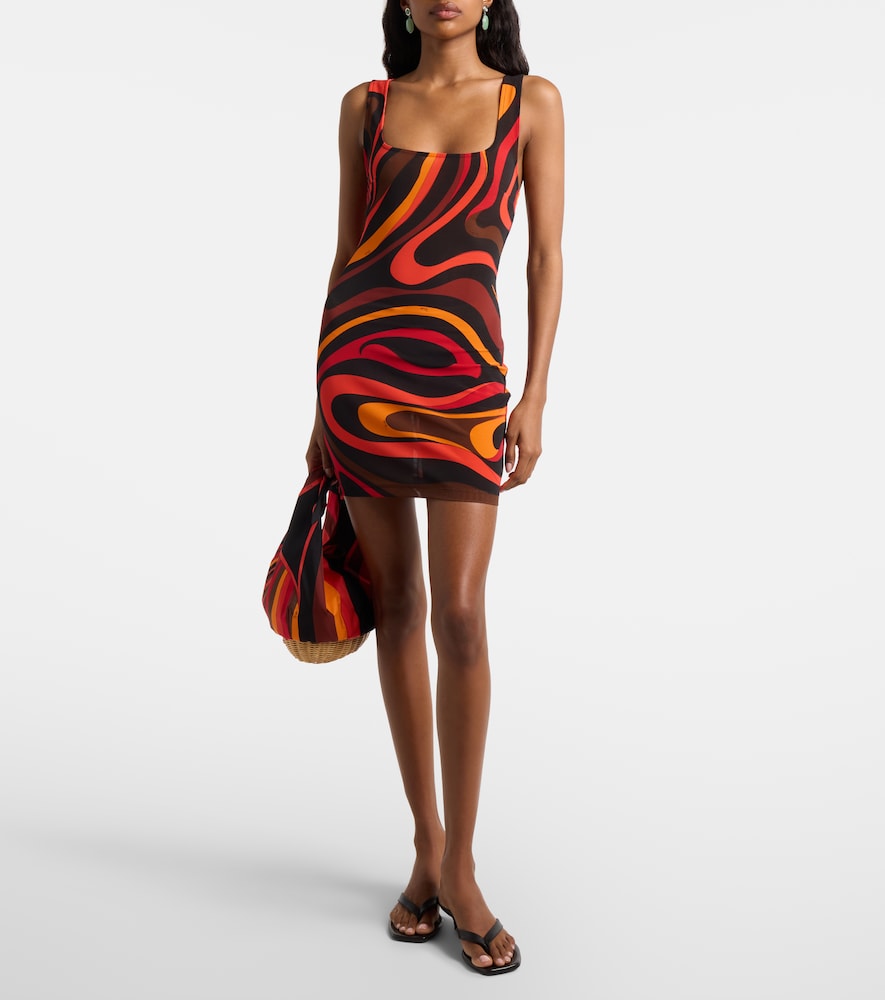  Pucci Pucci Marmo Draped Minidress 