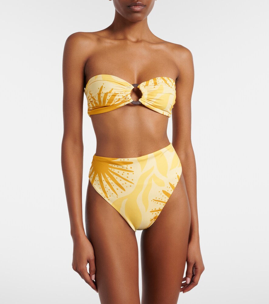 Cala de la Cruz Sandra printed bikini top