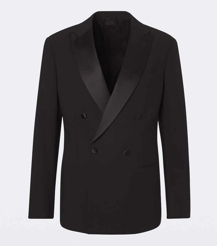 Giorgio Armani Men's Black Virgin Wool Crepe Tuxedo Jacket UK Size 40 - Mytheresa - Image 1