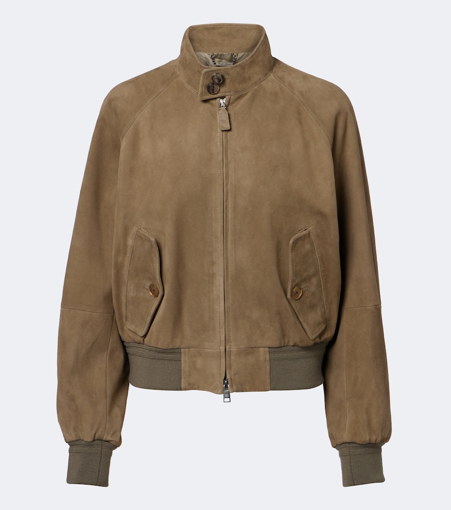 Giacca bomber in suede