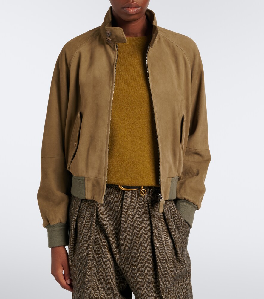 Collection Suede Bomber Jacket
