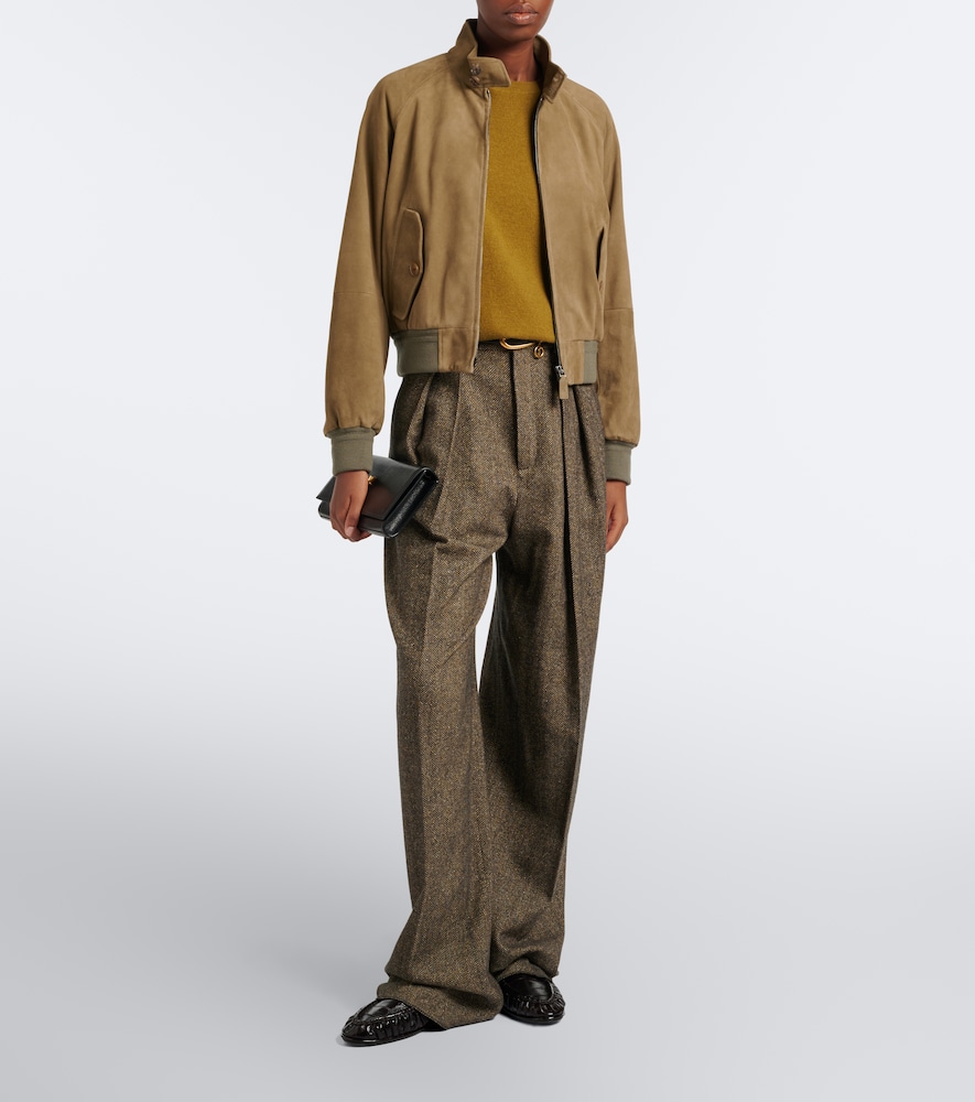 Collection Suede Bomber Jacket