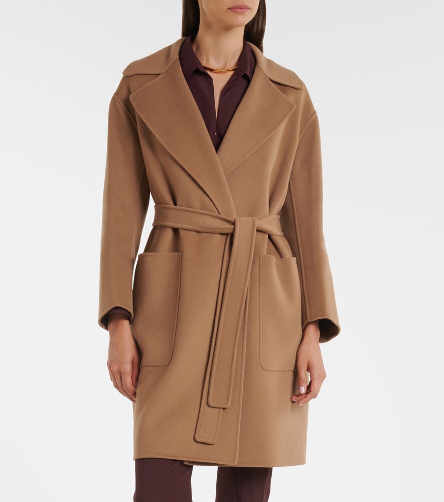  's Max Mara 's Max Mara Virgin Wool Wrap Coat 