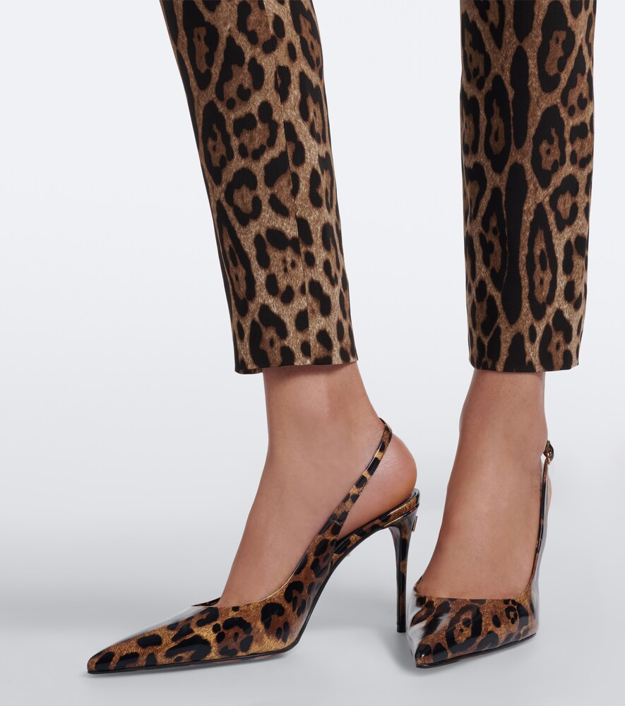 Dolce&Gabbana Lollo Leopard-Print Slingback
