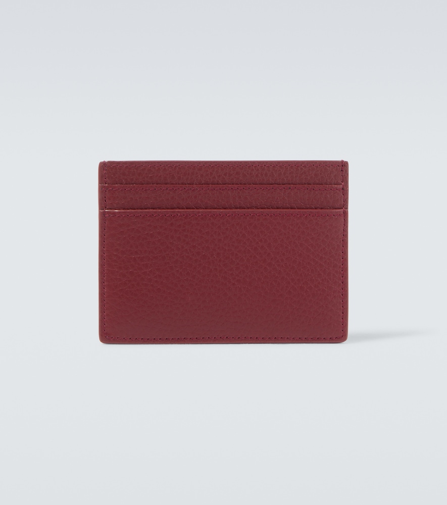  Saint Laurent Saint Laurent Tiny Cassandre Leather Card Holder 