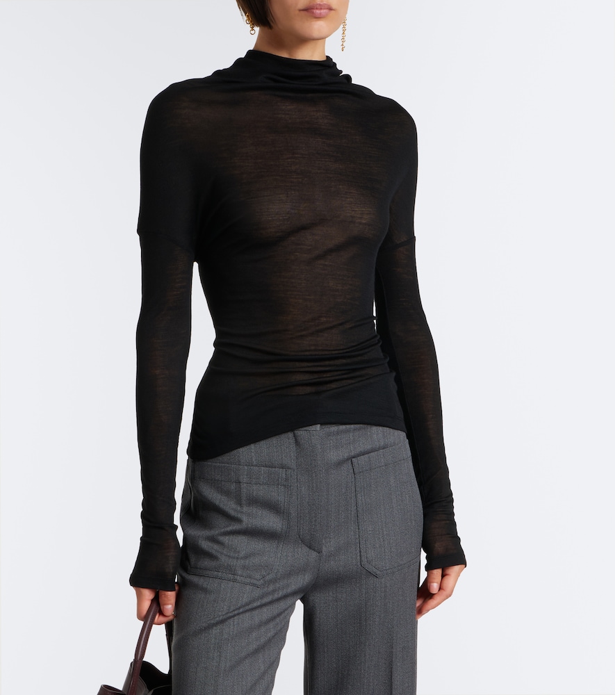 Draped Jersey Top