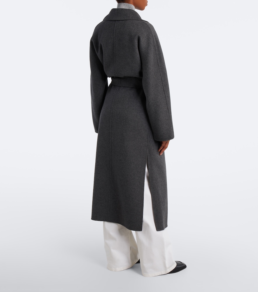 'S Max Mara Scarf-Detail Virgin Wool Wrap Coat