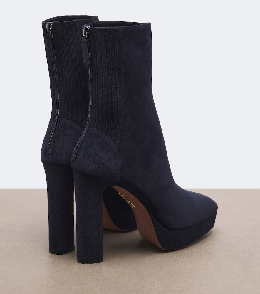 Martine Suede Platform Ankle Boots