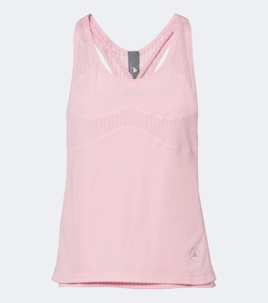 Top in tessuto tecnico con logo