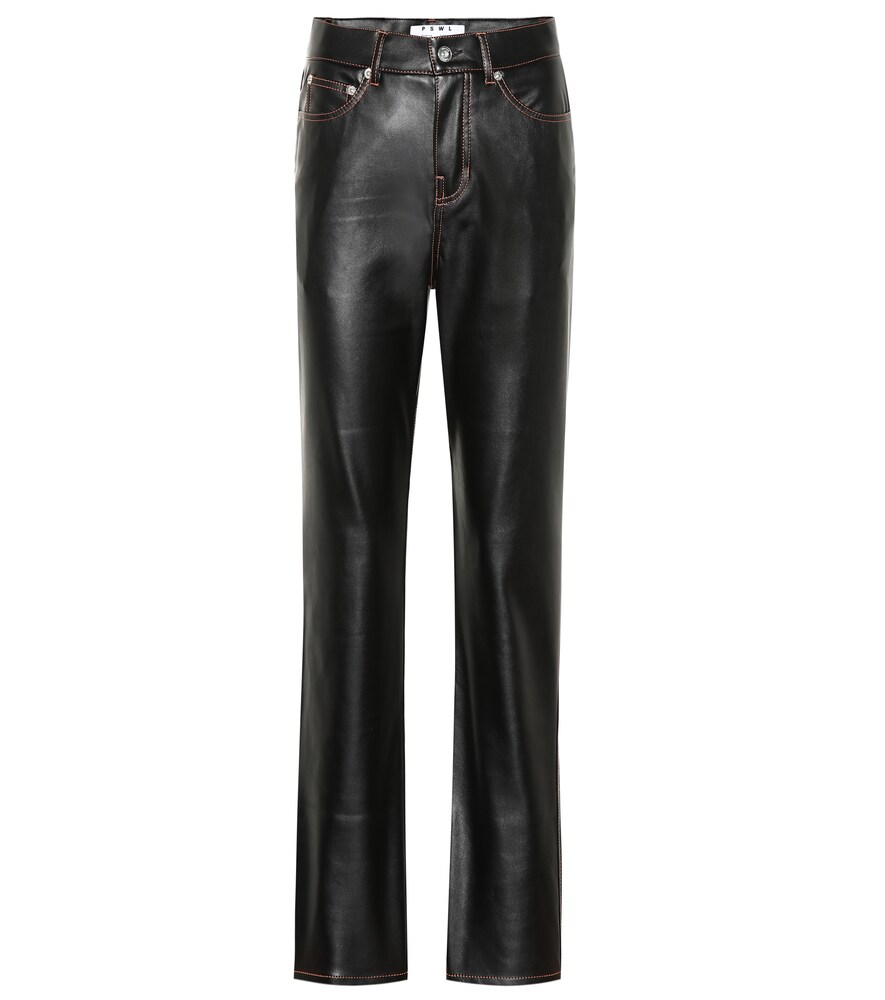 Proenza Schouler High-rise Faux Leather Pants In Black | ModeSens
