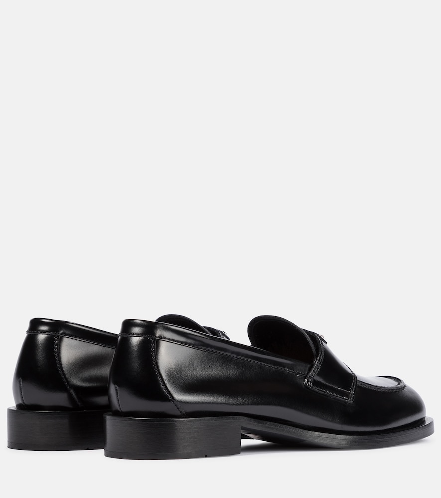 Prada Prada Logo Leather Loafers 
