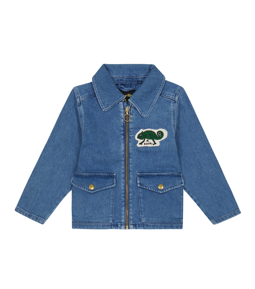Mini Rodini Denim embroidered jacket