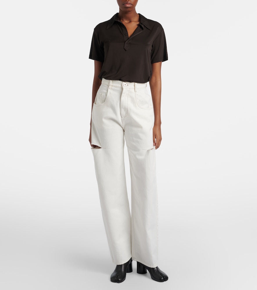 High-Rise Straight Leg Jeans