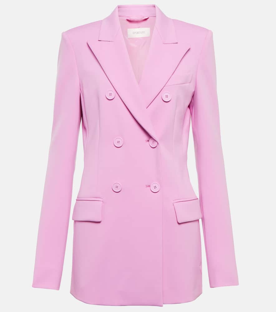 Sportmax Frizzo Double-breasted Blazer In Pink & Purple