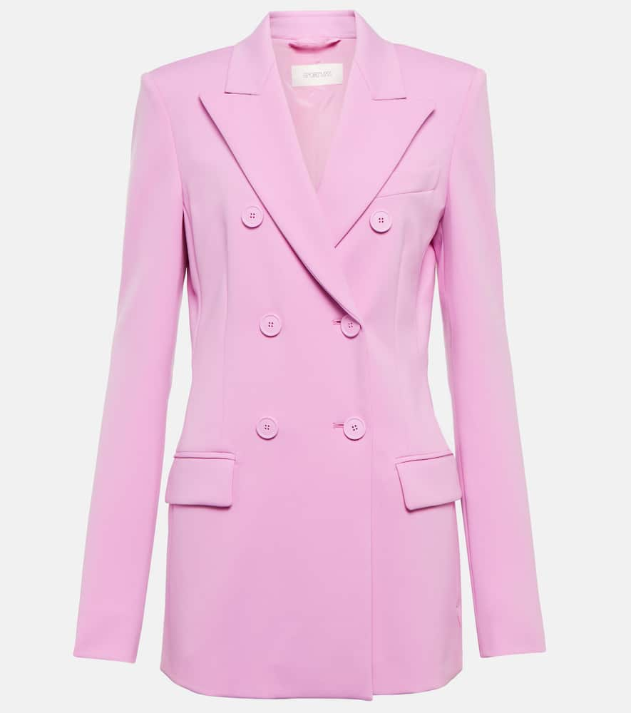 Shop Sportmax Frizzo Double-breasted Blazer In Rosa