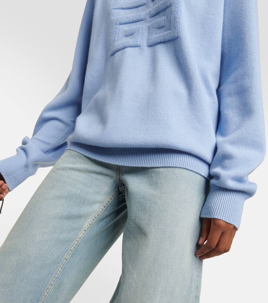 Shop Givenchy 4g Cashmere Sweater In Blue