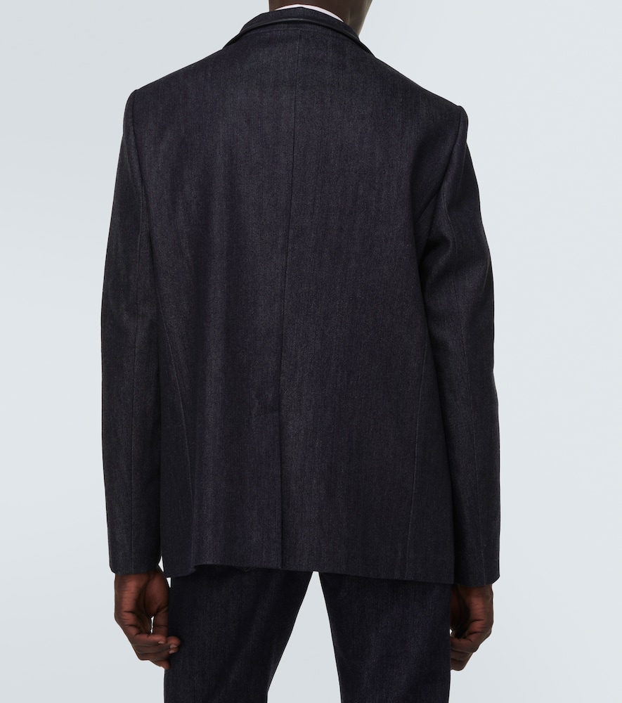 Shop Loro Piana Spagna Cotton And Cashmere Jacket In Blue