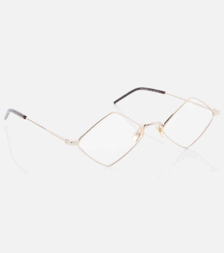 Saint Laurent Lisa Glasses In Gold